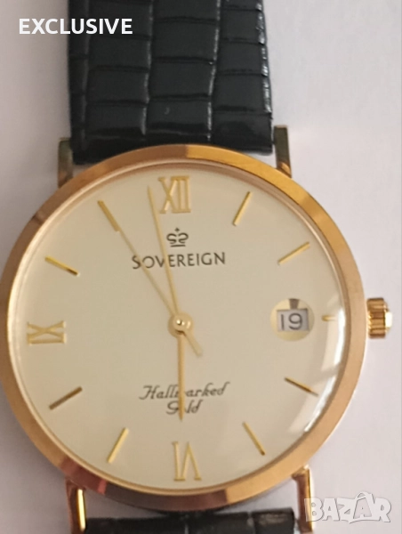 Мъжки златен часовник Sovereign Hallmarked  ДОГОВАРЯНЕ!!!, снимка 1