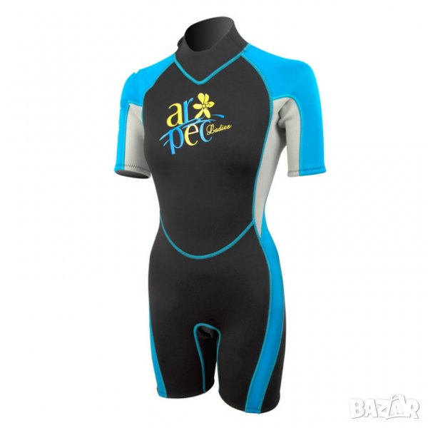 Неопрен къс дамски Aropec 2.5мм тюркоаз 3B130W, снимка 1