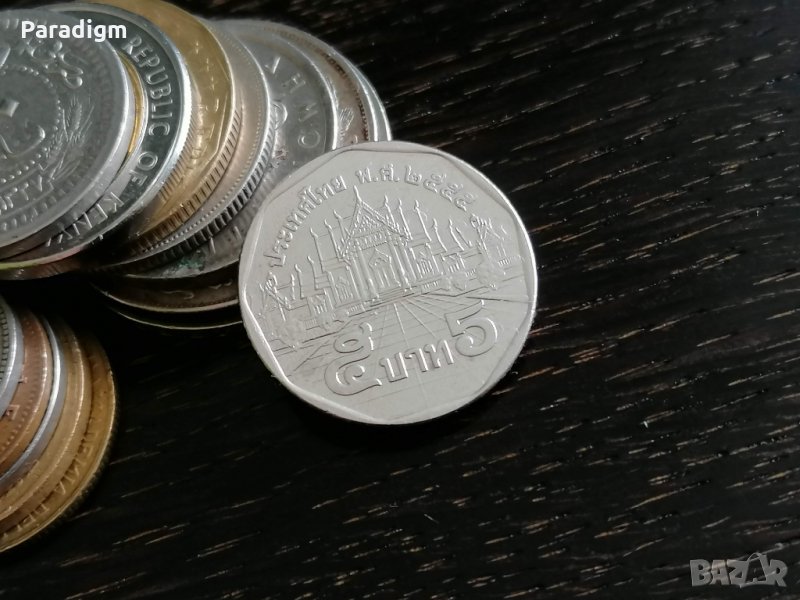 Монета - Тайланд - 5 бата | 2002г., снимка 1