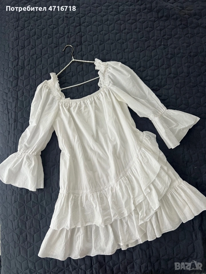 бяла рокля. празнична, снимка 1