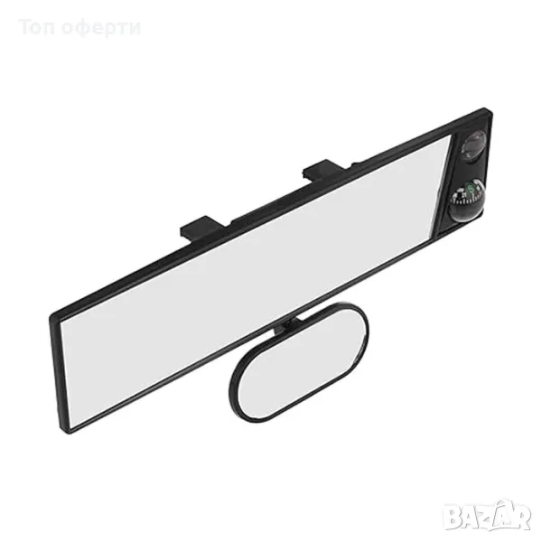 Огледало за обратно виждане С компас и термометър - PG215, снимка 1