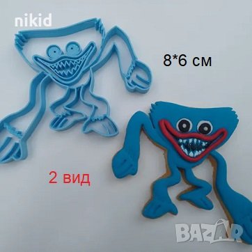 Хъги Лъги Huggy Wuggy пластмасов резец форма фондан тесто бисквитки, снимка 1