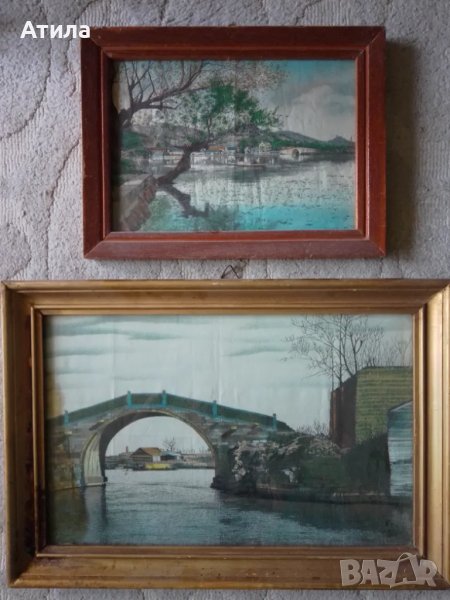 картина японски гоблен 45/31 см, снимка 1