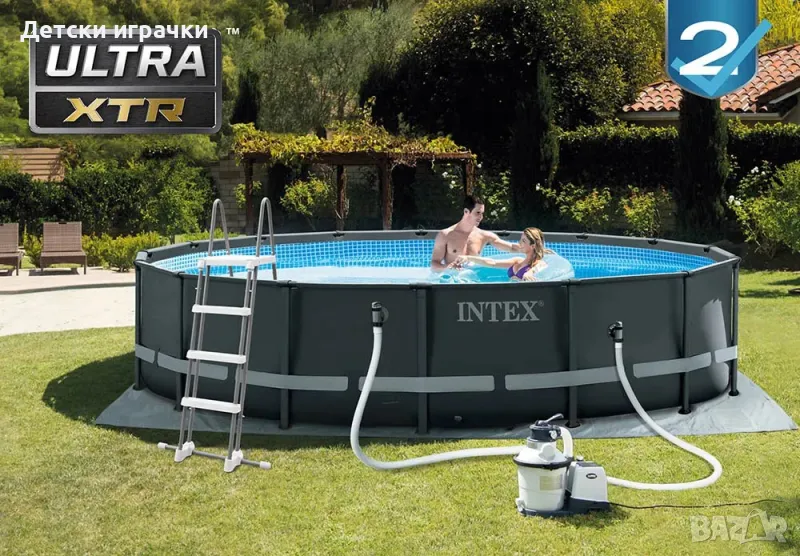 Сглобяем Басейн Intex Ultra XTR Frame, 488 х 122см, филтрираща Помпа, снимка 1