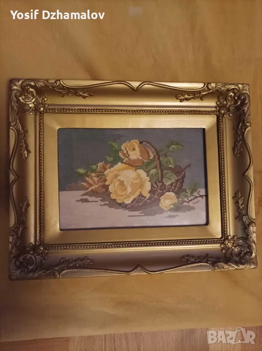 Гоблен с масивна рамка, снимка 1