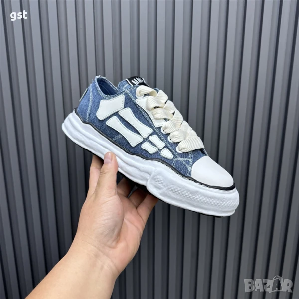 Уникални Редки Amiri Skel Skeleton Амири Дизайнерски Маратонки Унисекс Сникърси, снимка 1