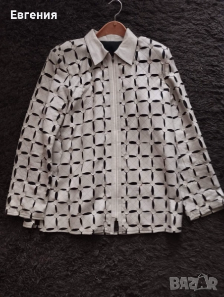 Дизайнерско яке от естествена кожа, снимка 1