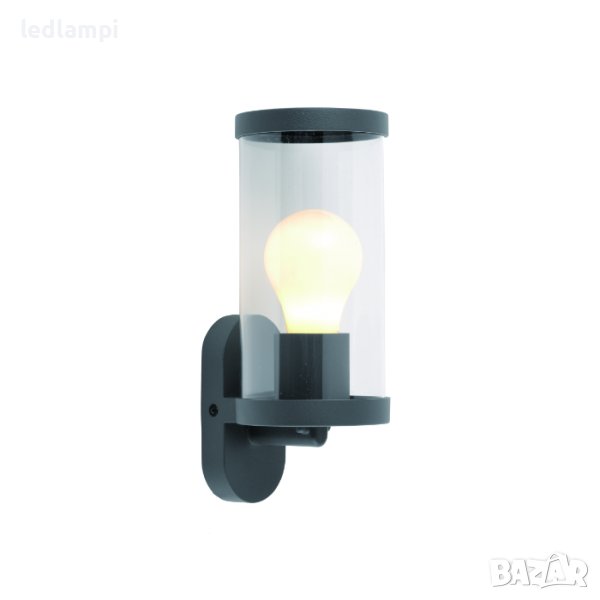 LED Градински аплик E27 IP44 21cm Антрацит, снимка 1