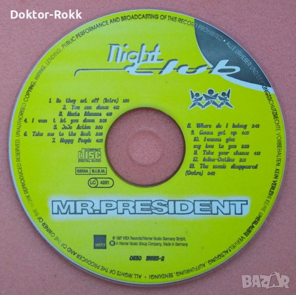 Mr. President – Night Club (1997, CD), снимка 1