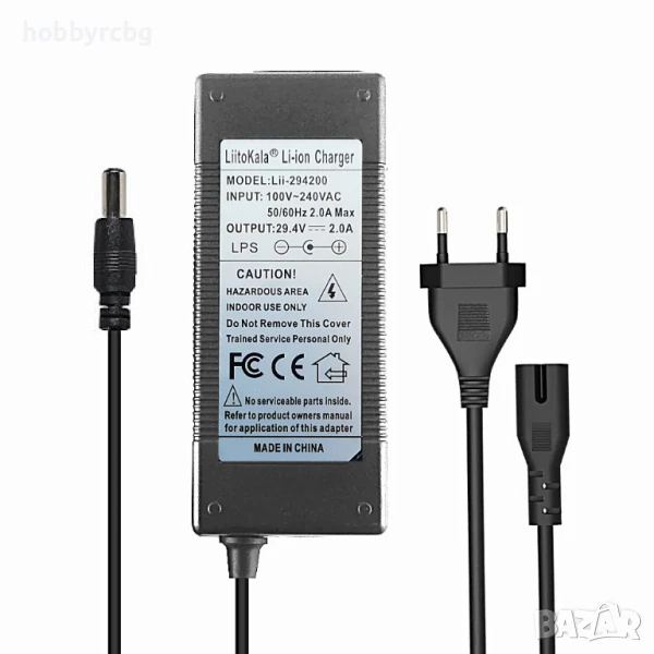 Liitokala зарядно за електрическо колело, мотор, тротинетка 25.2V 2A 7S, снимка 1