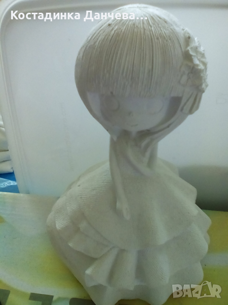 Гипсови фигурки-момиче, снимка 1