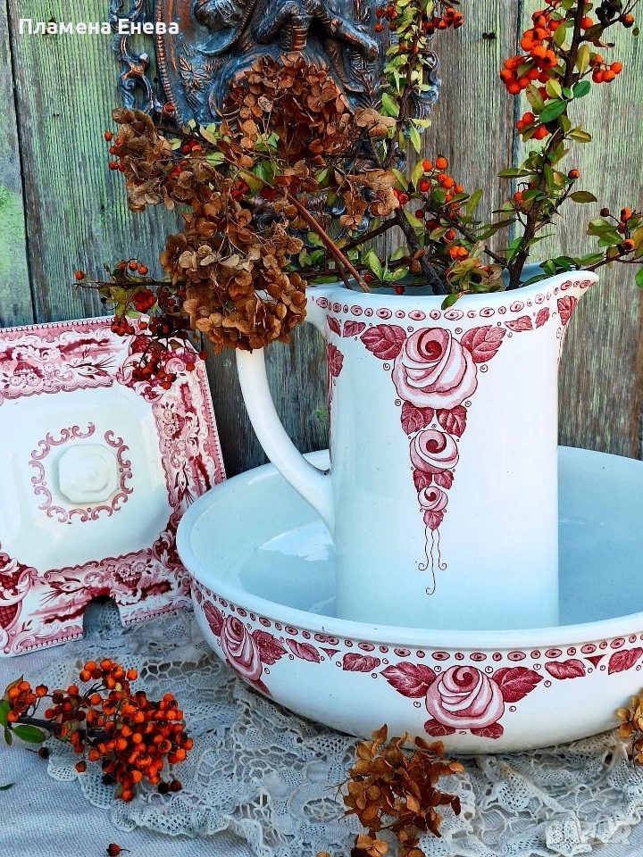 Boch Freres Keramis - aникварен сет тоалетни принадлежности , снимка 1