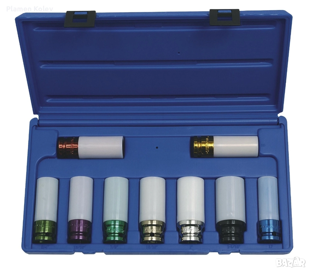 CORNWELL TOOLS 9части  камъни 1/2" Dr Thin Wall Alloy Socket Set, снимка 1