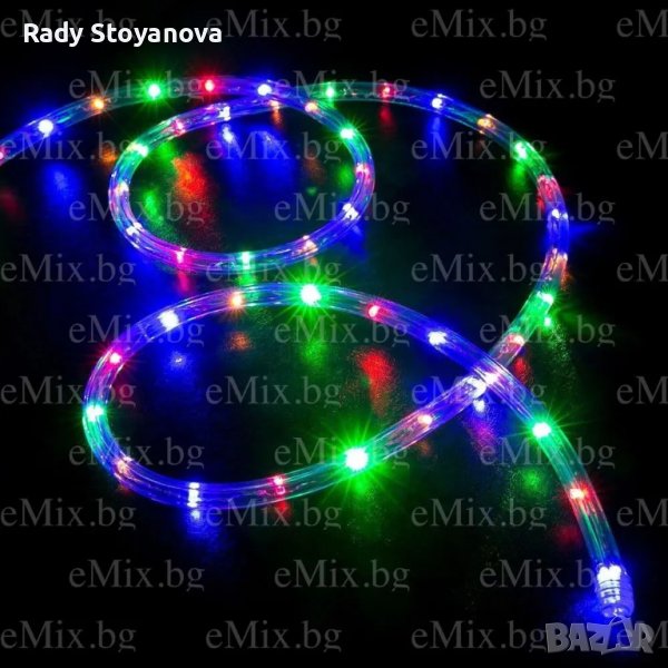 СВЕТЕЩО LED ВЪЖЕ - 20М MULTICOLOR, снимка 1