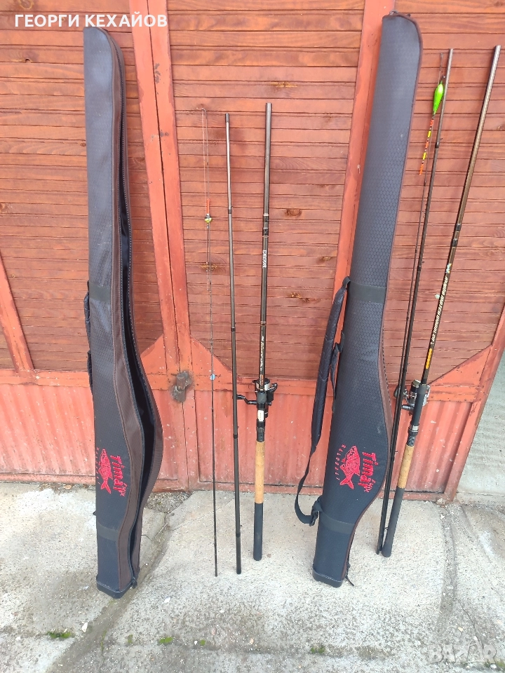 2 бр мачове с макари и калъфи , снимка 1