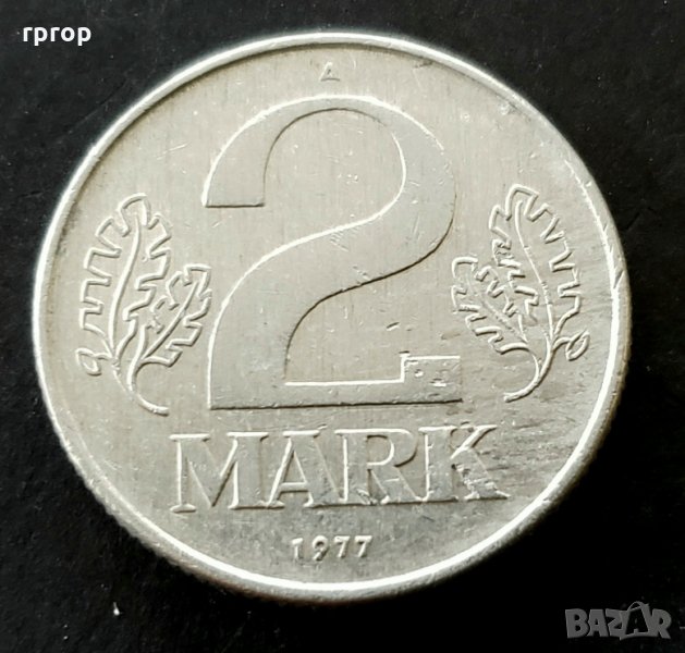 Монета .Германия. ГДР .  2 марки . Източно германски марки ., снимка 1