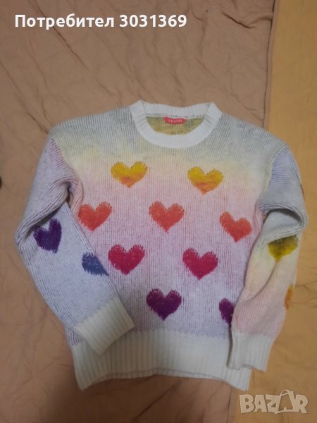 Дамски цветен пуловер , снимка 1