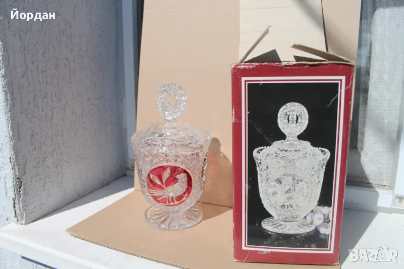 Кристална захарница, снимка 1