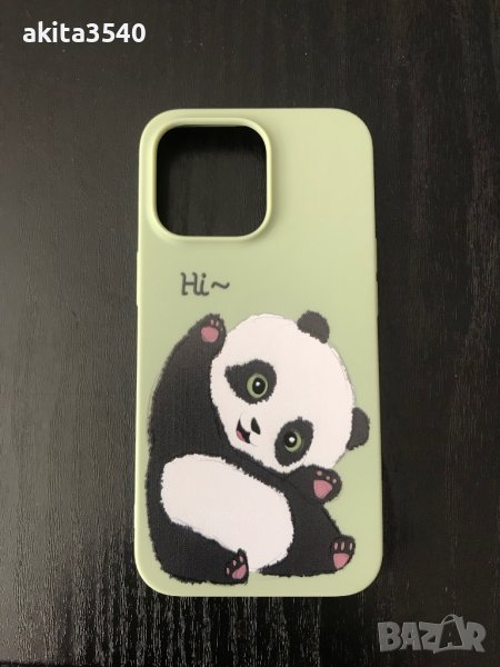 Силиконов калъф за Iphone 13 Pro с панда, снимка 1