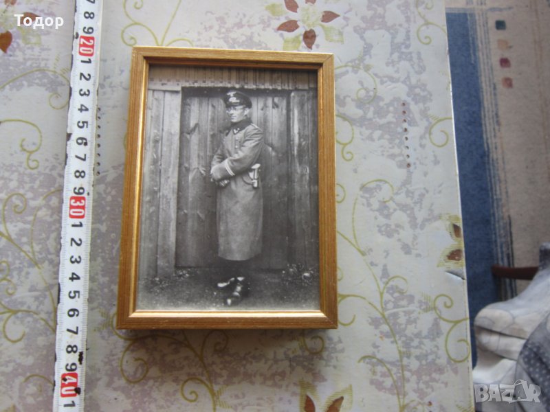 Стара снимка немски офицер 3 райх , снимка 1