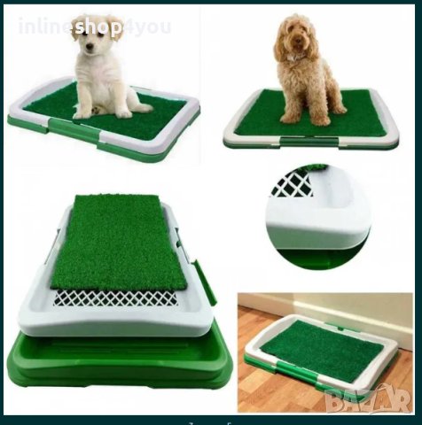 Puppy Potty Pad тоалетна за куче/котка с решетка и изкуствена трева, снимка 4 - За кучета - 43141897