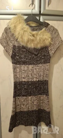 Дамска плетена рокля и блуза към нея