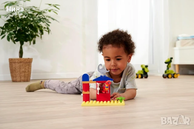 Комплект строителни блокчета: Клубна къща Дино Ранч с Дино Флаш/ Dino Ranch, снимка 4 - Конструктори - 51078214