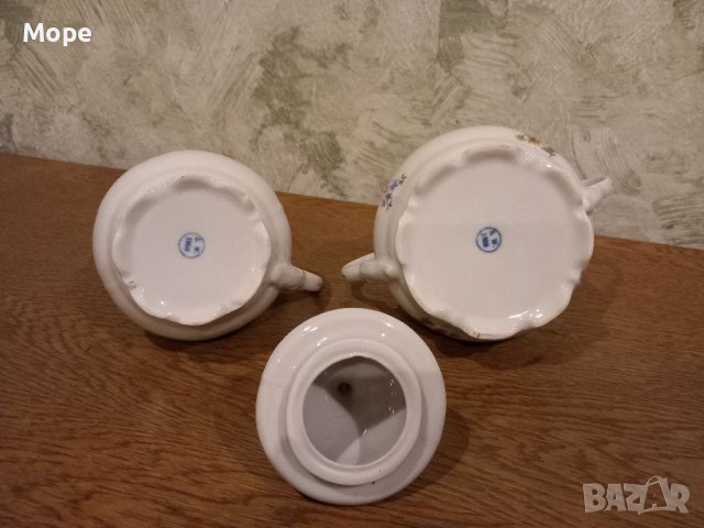 Порцеланова захарница и латиера , снимка 4 - Сервизи - 40051591