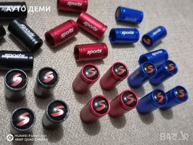 Високо качество метални капачки за вентили винтили с емблема S mini кола автомобил , снимка 2 - Аксесоари и консумативи - 32796846