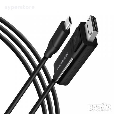 Кабел USB Type C към Display Port 1.8м. Axagon RVC-DPC Черен Адаптер USB-C към DP