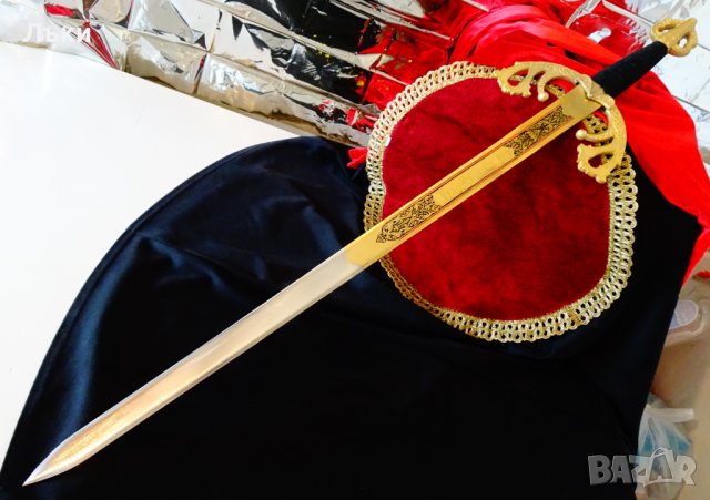 Старинен меч Tizona del Cid,Toledo,позлата. , снимка 11 - Антикварни и старинни предмети - 39912964