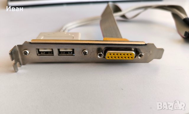 Заден панел за PC два порта USB 2.0 и Game port (15 пина), снимка 4 - Кабели и адаптери - 43960566