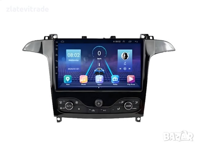 Ford S-MAX Galaxy 2007 - 2015 9" / 12,3" -  Андроид Навигация , 9686