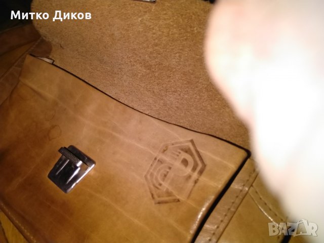 Борсета за ръка Фармахим  от соца -естествена кожа като нова 245х145мм, снимка 3 - Чанти - 27558420