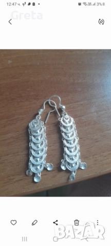 Сребърни обеци 