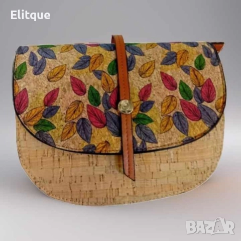 Интересна дамска чанта  на листа