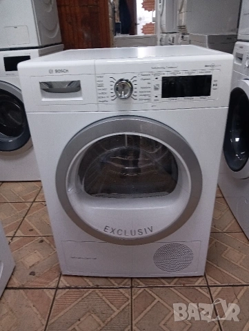Почти нова сушилня с термопомпа Бош Bosch Serie 8 Exclusive A+++ 8кг 2 години гаранция!, снимка 6 - Сушилни - 53473034