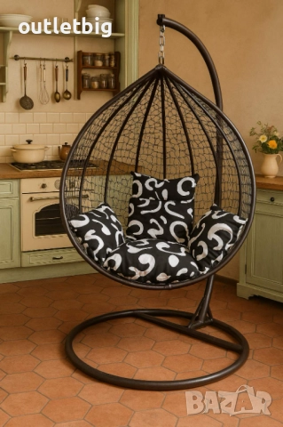 Градинска висяща люлка тип гнездо,яйце–Промоция!