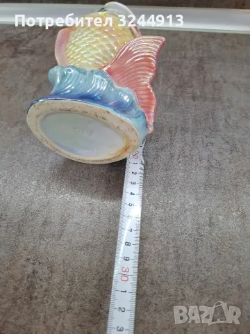 Порцеланова ваза във форма на риба , снимка 6 - Вази - 48884363