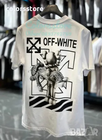 Мъжка бяла тениска Off White-BR261te, снимка 2 - Тениски - 47963104