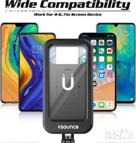 Водоустойчив държач за мобилен телефон Sounce Bike Mount., снимка 6 - Аксесоари за велосипеди - 51026554