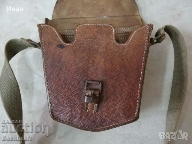 Рядка Маркирана Немска ПСВ ВСВ Малинхерова патронна чанта паласка, снимка 4 - Антикварни и старинни предмети - 43517654