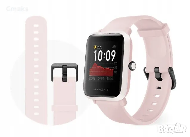 Smartwatch Xiaomi Amazfit Bip S Lite - Pink, снимка 4 - Смарт гривни - 49268905