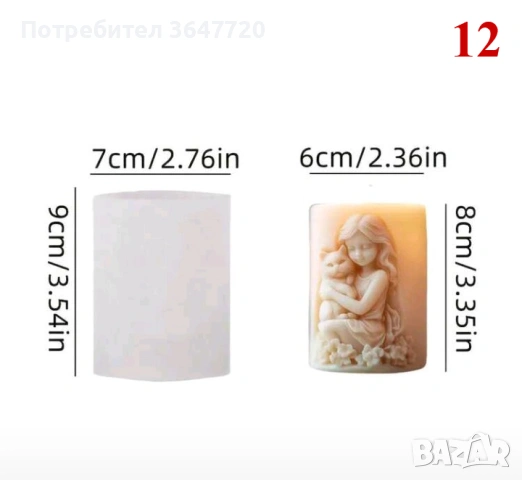 Неизползвани силиконови форми/ молдове, снимка 12 - Други - 53467517