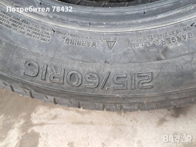 Летни гуми 215/60/16 - 4 бр, снимка 2 - Гуми и джанти - 53155981