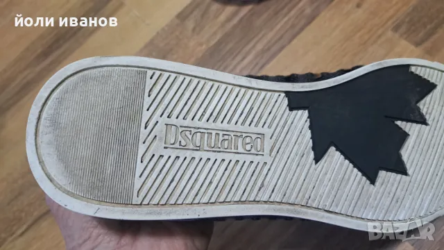 DSQUARED2-кожени маратонки-made in ITALY-оригинални 43 номер, снимка 5 - Маратонки - 50084284