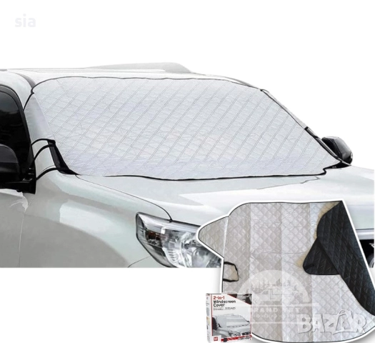 Покривало с магнит за кола- за стъкло, Термо сенник с магнит, 190*122см