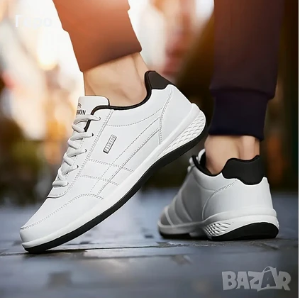 Мъжки бели маратонки, снимка 5 - Ежедневни обувки - 51354530