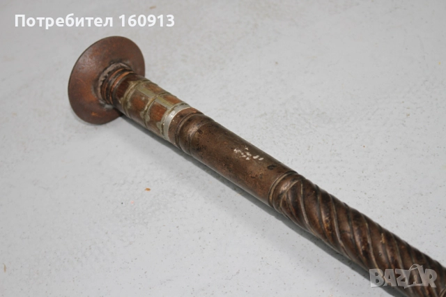 Оригинален Старинен Османски Азиатски Боен Буздоган . , снимка 9 - Антикварни и старинни предмети - 51443200