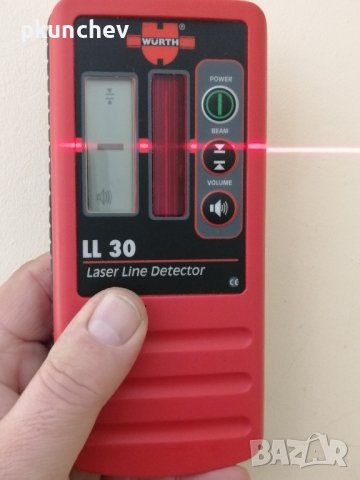 Лазерен нивелир WURTH CLL06 и Лазерен приемник WURTH LL-30, снимка 3 - Измервателни инструменти - 43567845